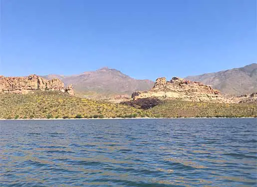 Apache Lake North Shore Toward Horse Mesa Dam