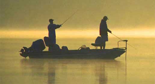 Bass fishing At Daybreak